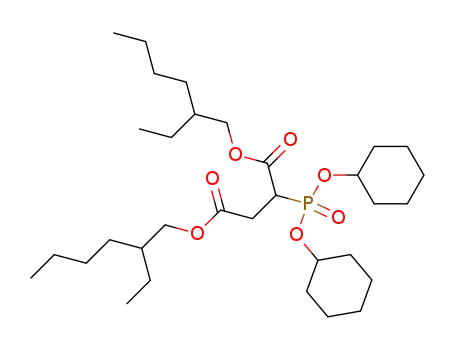 Molecular Structure of 121706-67-0 ((bis-cyclohexyloxy-phosphoryl)-succinic acid bis-(2-ethyl-hexyl ester))