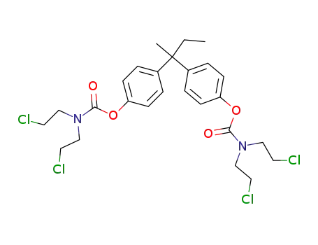 Molecular Structure of 6526-80-3 (2,2-Di<4<N,N-bis(2-chlorethyl)carbamoyloxy>-phenyl>butan)