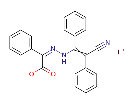 Lithium; [((E)-2-cyano-1,2-diphenyl-vinyl)-hydrazono]-phenyl-acetate