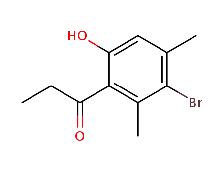 3'-bromo-6'-hydroxy-2',4'-dimethyl-propiophenone