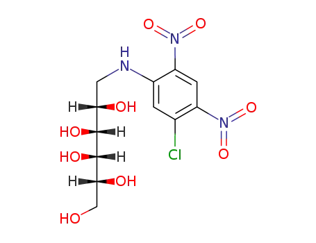 Molecular Structure of 56224-19-2 (1-(5-chloro-2.4-dinitro-anilino)-D-1-deoxy-galactitol)