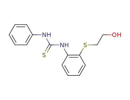 Molecular Structure of 101112-32-7 (<i>N</i>-[2-(2-hydroxy-ethylsulfanyl)-phenyl]-<i>N</i>'-phenyl-thiourea)