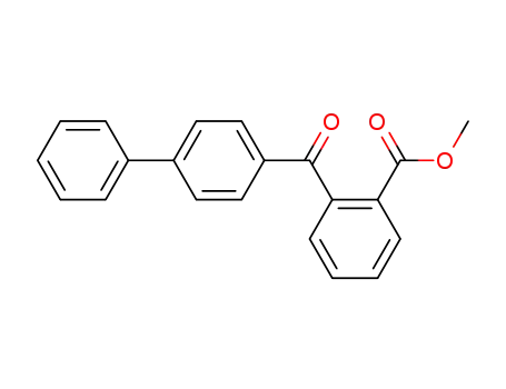 Molecular Structure of 80874-65-3 (Benzoic acid, 2-([1,1'-biphenyl]-4-ylcarbonyl)-, methyl ester)