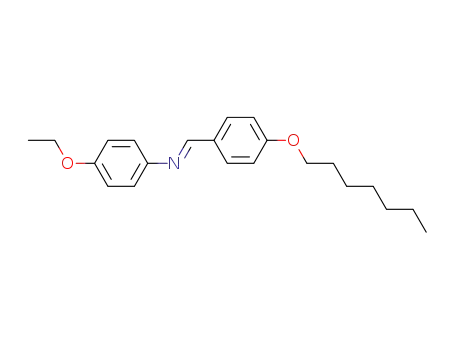 Molecular Structure of 70262-79-2 (Benzenamine, 4-ethoxy-N-[[4-(heptyloxy)phenyl]methylene]-)