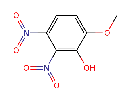 Molecular Structure of 67394-83-6 (Phenol, 6-methoxy-2,3-dinitro-)
