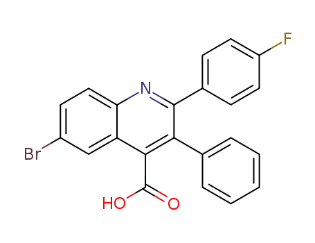 6-bromo-2-(4-fluoro-phenyl)-3-phenyl-quinoline-4-carboxylic acid