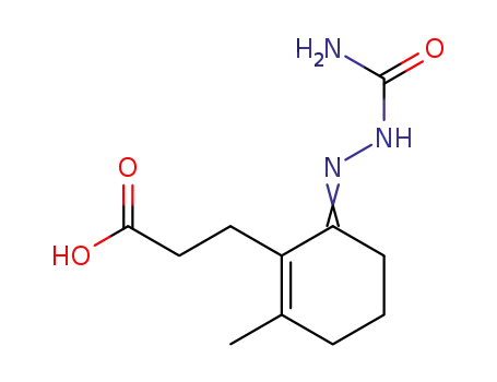 3-(2-methyl-6-semicarbazono-cyclohex-1-enyl)-propionic acid
