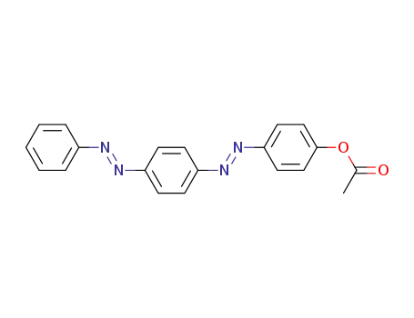 Molecular Structure of 101038-75-9 (4-(4-Acetyloxyphenylazo)azobenzen)