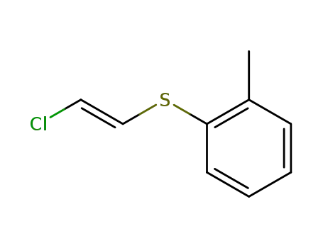 Molecular Structure of 99586-89-7 ((<i>trans</i>-2-chloro-vinyl)-<i>o</i>-tolyl sulfide)