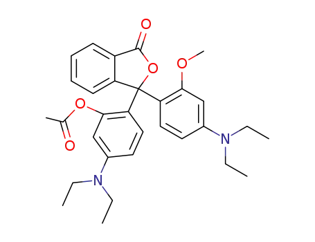 3-(2-acetoxy-4-diethylamino-phenyl)-3-(4-diethylamino-2-methoxy-phenyl)-phthalide