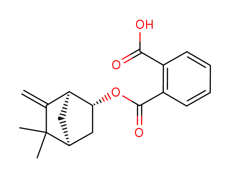 (+/-)-phthalic acid mono-(5,5-dimethyl-6-methylene-[2<i>exo</i>]norbornyl ester)