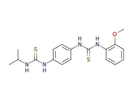 <i>N</i>'-isopropyl-<i>N</i>'''-(2-methoxy-phenyl)-<i>N</i>,<i>N</i>''-<i>p</i>-phenylene-bis-thiourea