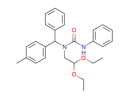 <i>N</i>-(2,2-diethoxy-ethyl)-<i>N</i>-(4-methyl-benzhydryl)-<i>N</i>'-phenyl-urea