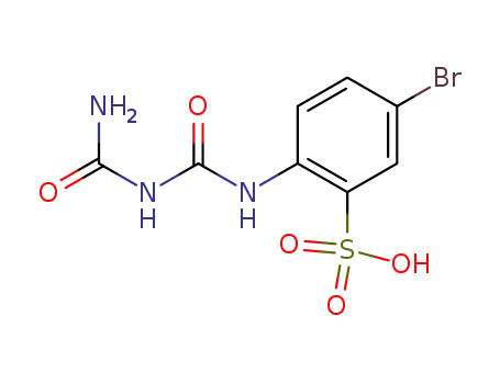 5-bromo-2-(<i>N</i>'-carbamoyl-ureido)-benzenesulfonic acid