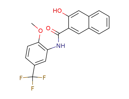 3-hydroxy-[2]naphthoic acid-(2-methoxy-5-trifluoromethyl-anilide)