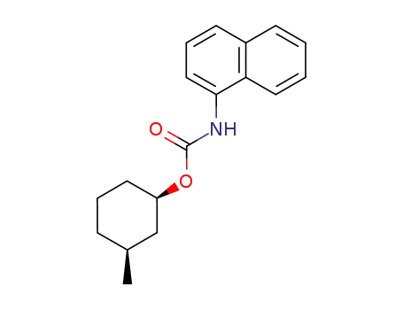 (+/-)-[1]naphthylcarbamic acid-(<i>cis</i>-3-methyl-cyclohexyl ester)