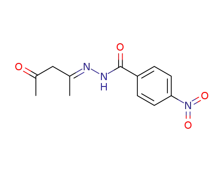 Molecular Structure of 7467-43-8 (Benzoicacid, 4-nitro-, 2-(1-methyl-3-oxobutylidene)hydrazide)