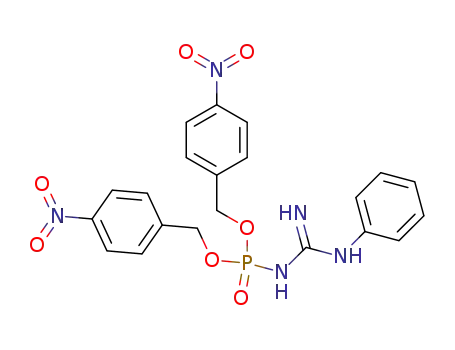phenylcarbamimidoyl-amidophosphoric acid bis-(4-nitro-benzyl ester)