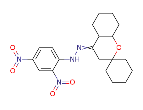 Molecular Structure of 111638-48-3 (hexahydro-spiro[chroman-2,1'-cyclohexan]-4-one-(2,4-dinitro-phenylhydrazone))