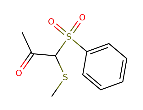 1-benzenesulfonyl-1-methylsulfanyl-acetone