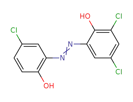 Molecular Structure of 855425-82-0 (4,6,4'-trichloro-2,2'-azo-di-phenol)