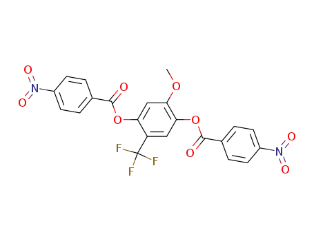 1-methoxy-2,5-bis-(4-nitro-benzoyloxy)-4-trifluoromethyl-benzene