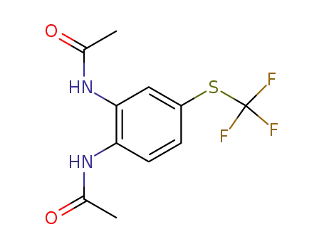 <i>N</i>,<i>N</i>'-(4-trifluoromethylsulfanyl-<i>o</i>-phenylene)-bis-acetamide