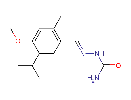 5-isopropyl-4-methoxy-2-methyl-benzaldehyde-semicarbazone
