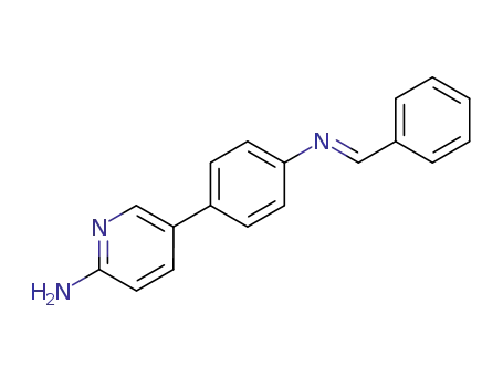 5-(4-benzylidenamino-phenyl)-[2]pyridylamine