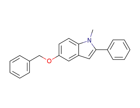5-benzyloxy-1-methyl-2-phenyl-indole