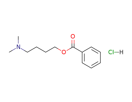 Molecular Structure of 61391-26-2 (1-Butanol, 4-(dimethylamino)-, benzoate (ester), hydrochloride)