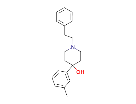 Molecular Structure of 109694-60-2 (1-phenethyl-4-<i>m</i>-tolyl-piperidin-4-ol)