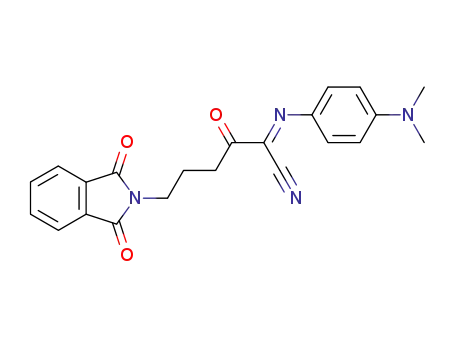2-(4-dimethylamino-phenylimino)-3-oxo-6-phthalimido-hexanenitrile