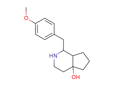 Molecular Structure of 143207-89-0 (1-(4-methoxy-benzyl)-octahydro-[2]pyrindin-4a-ol)