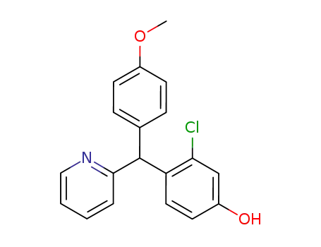 3-chloro-4-[(4-methoxy-phenyl)-[2]pyridyl-methyl]-phenol