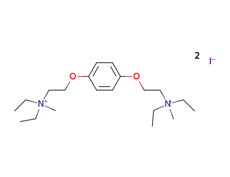 Ethanaminium,2,2'-[1,4-phenylenebis(oxy)]bis[N,N-diethyl-N-methyl-, diiodide (9CI)
