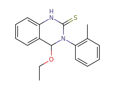 4-ethoxy-3-<i>o</i>-tolyl-3,4-dihydro-1<i>H</i>-quinazoline-2-thione