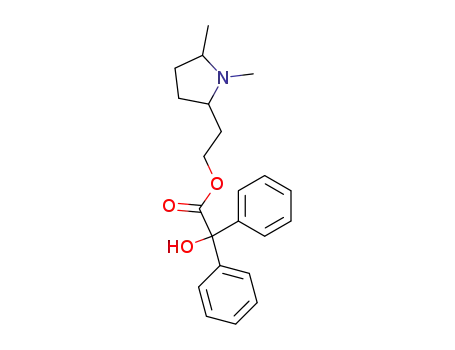 Benzilic acid,2-(1,5-dimethyl-2-pyrrolidinyl)ethyl ester (6CI)