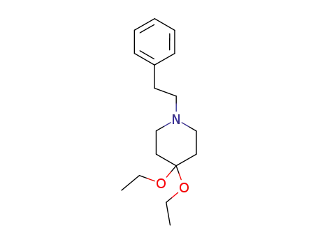 Molecular Structure of 101745-47-5 (4,4-diethoxy-1-phenethyl-piperidine)