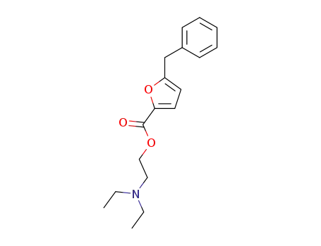 Molecular Structure of 101782-16-5 (5-benzyl-furan-2-carboxylic acid-(2-diethylamino-ethyl ester))