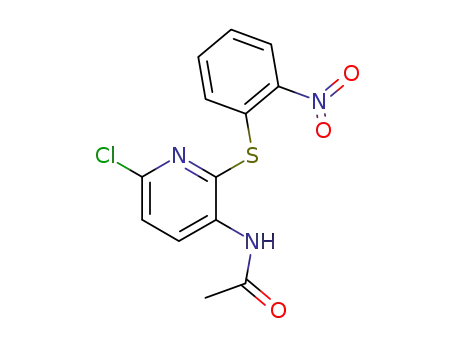 <i>N</i>-[6-chloro-2-(2-nitro-phenylsulfanyl)-[3]pyridyl]-acetamide