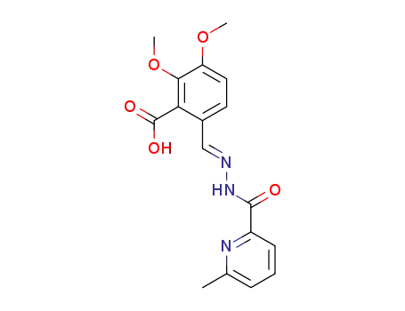 2,3-dimethoxy-6-[(6-methyl-pyridine-2-carbonylhydrazono)-methyl]-benzoic acid