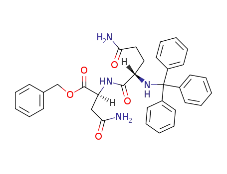 Molecular Structure of 97733-99-8 (<i>N</i>-(<i>N</i><sup>2</sup>-trityl-L-glutaminyl)-L-asparagine benzyl ester)
