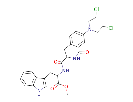 <i>N</i><sup>α</sup>-{4-[bis-(2-chloro-ethyl)-amino]-<i>N</i>-formyl-phenylalanyl}-tryptophan-methyl ester