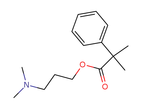 2-methyl-2-phenyl-propionic acid-(3-dimethylamino-propyl ester)