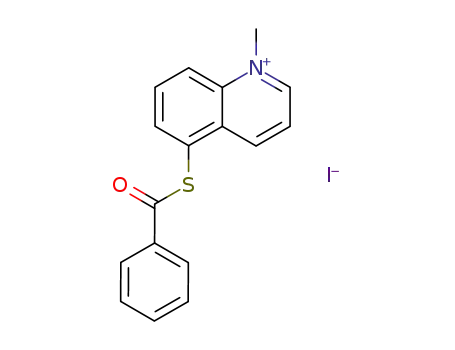 5-benzoylmercapto-1-methyl-quinolinium; iodide