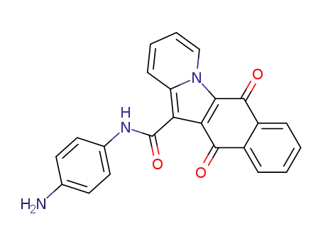 6,11-dioxo-6,11-dihydro-benzo[<i>f</i>]pyrido[1,2-<i>a</i>]indole-12-carboxylic acid-(4-amino-anilide)