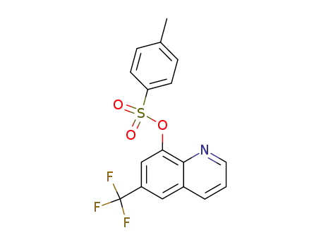 Molecular Structure of 391-49-1 (toluene-4-sulfonic acid-(6-trifluoromethyl-[8]quinolyl ester))