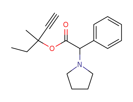 phenyl-pyrrolidino-acetic acid-(1-ethyl-1-methyl-prop-2-ynyl ester)