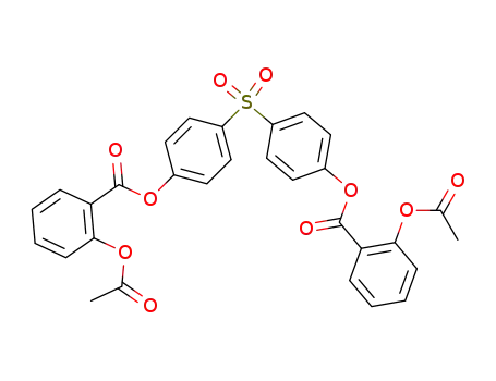 Molecular Structure of 120970-02-7 (bis-[4-(2-acetoxy-benzoyloxy)-phenyl]-sulfone)